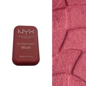 NYX NWOT Buttermelt blush color Getting Butta shimmering rose pink makeup junkie